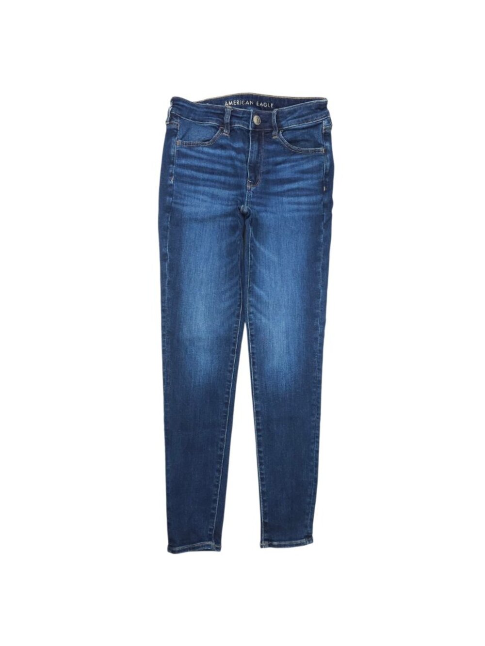 American Eagle Next Level Stretch Hi Rise Jegging Size 6 Regular Dark Wash Denim